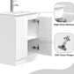 Denver White 600mm Vanity Unit with Basin and Free Waste