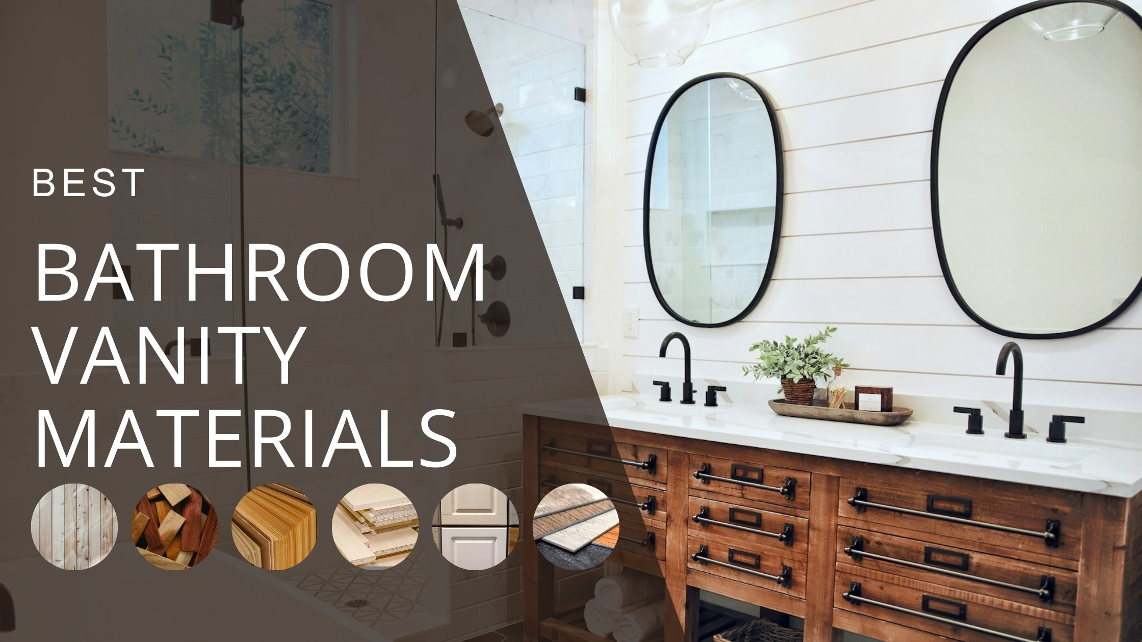 best material for a bathroom vanity unit